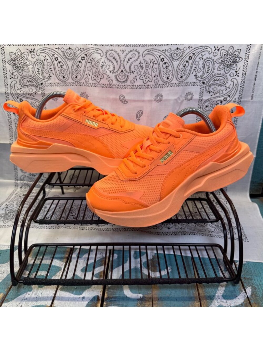 Puma Kosmo Rider Sorbet Women's Size 7 Orange Athletic Running Shoes Sneakers